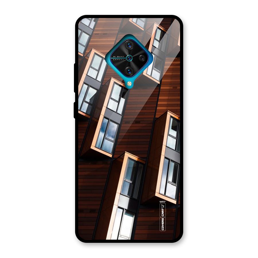 Window Abstract Glass Back Case for Vivo S1 Pro