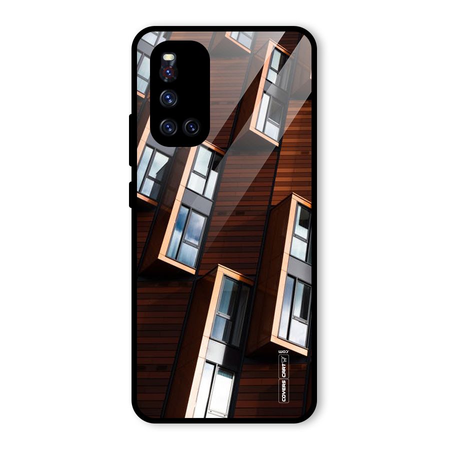 Window Abstract Glass Back Case for Vivo V19