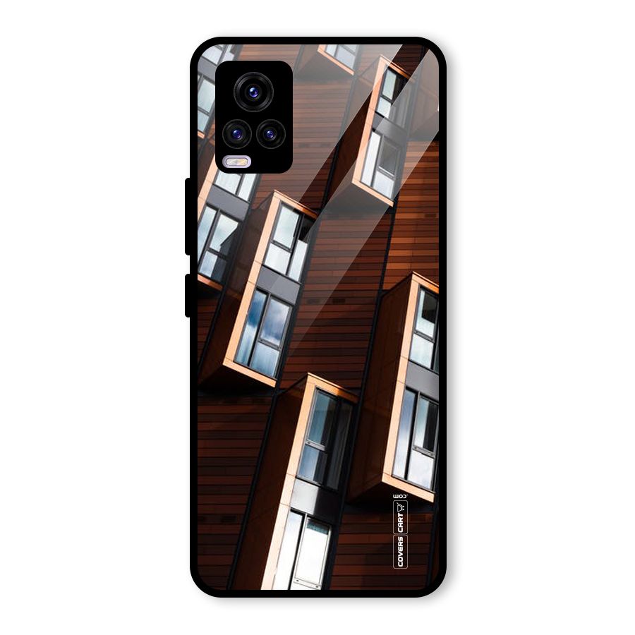 Window Abstract Glass Back Case for Vivo V20