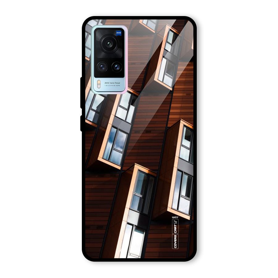 Window Abstract Glass Back Case for Vivo X60
