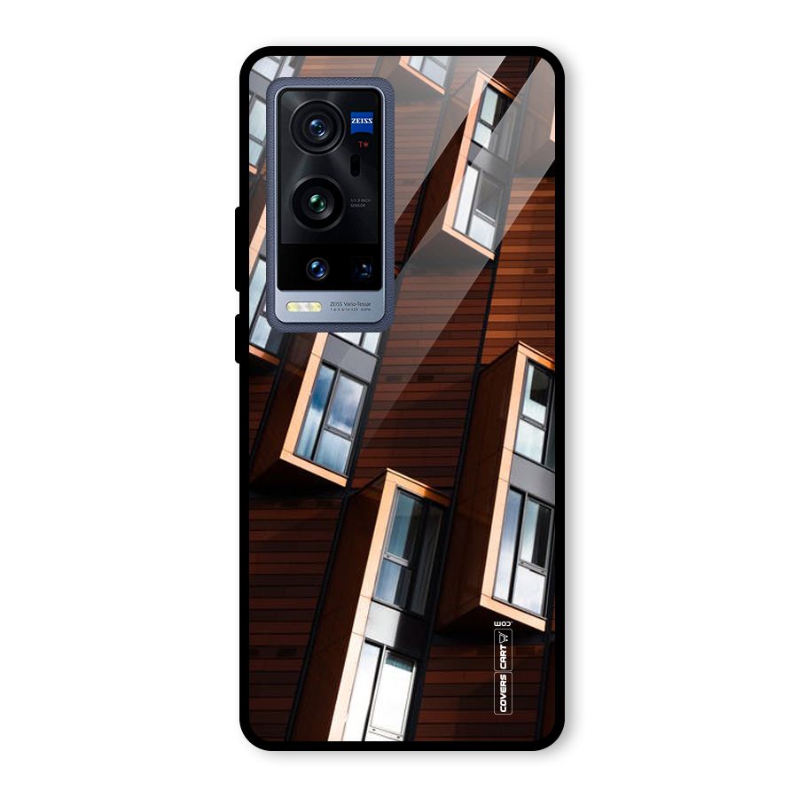 Window Abstract Glass Back Case for Vivo X60 Pro Plus