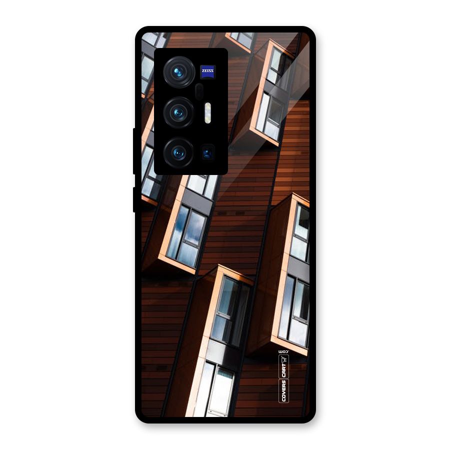 Window Abstract Glass Back Case for Vivo X70 Pro Plus