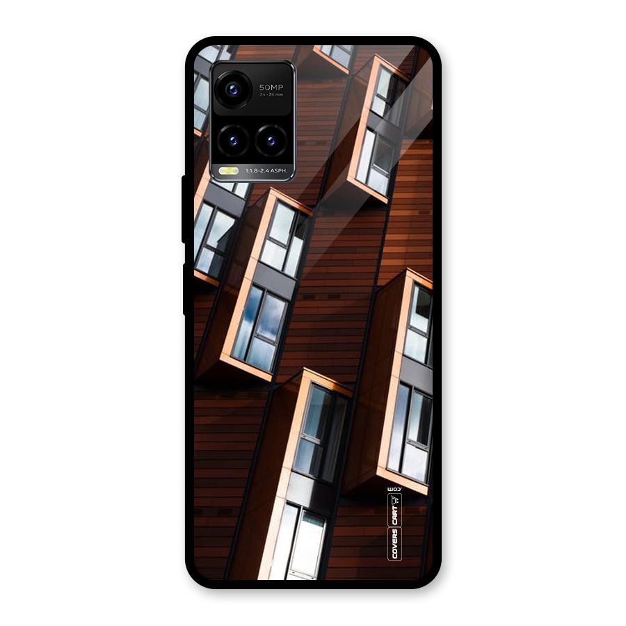 Window Abstract Glass Back Case for Vivo Y21T