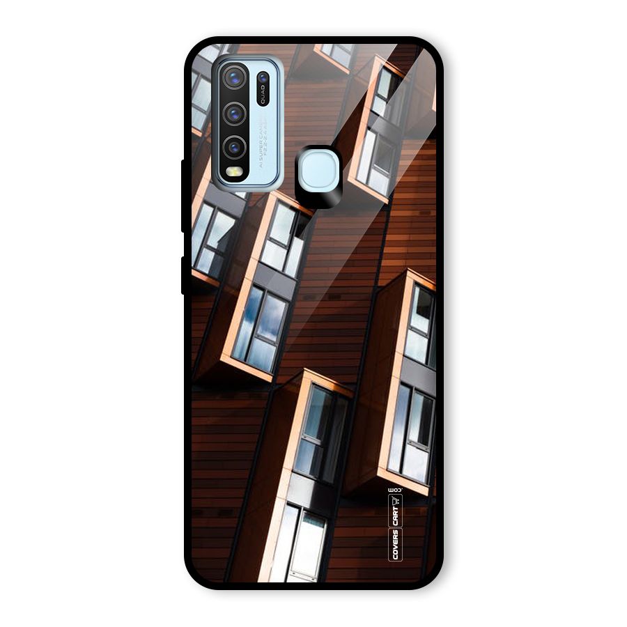 Window Abstract Glass Back Case for Vivo Y30