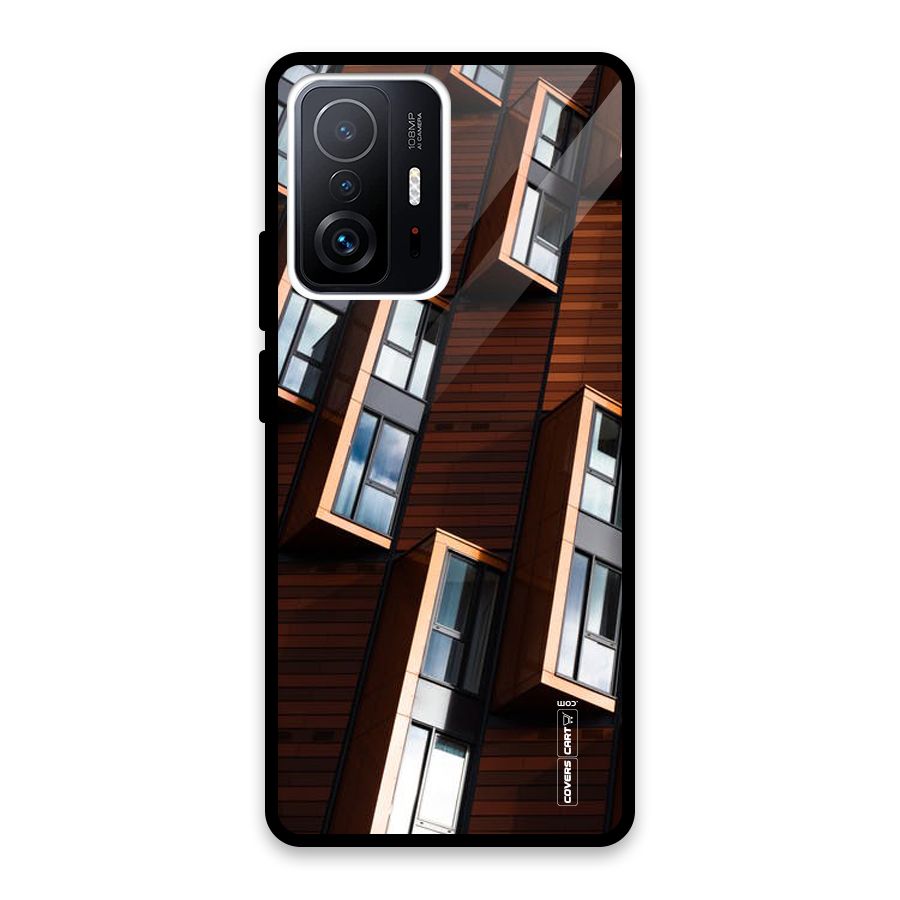 Window Abstract Glass Back Case for Xiaomi 11T Pro