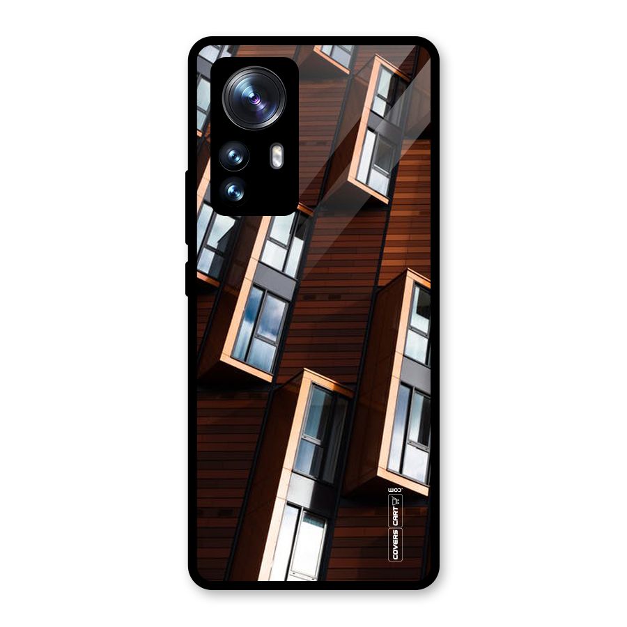 Window Abstract Glass Back Case for Xiaomi 12 Pro