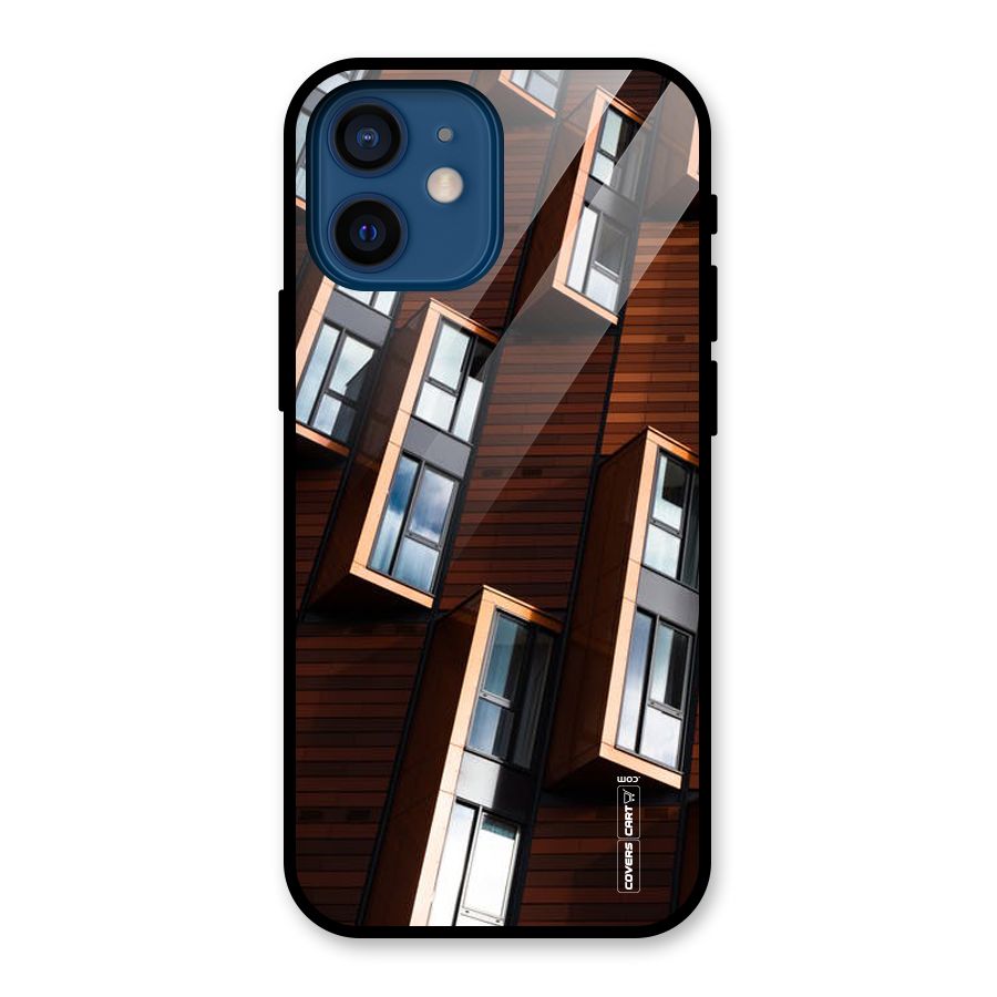 Window Abstract Glass Back Case for iPhone 12 Mini