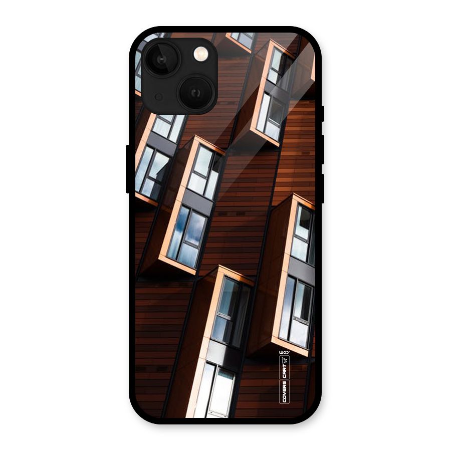 Window Abstract Glass Back Case for iPhone 13