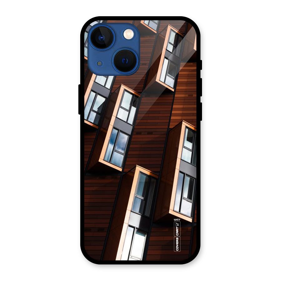 Window Abstract Glass Back Case for iPhone 13 Mini
