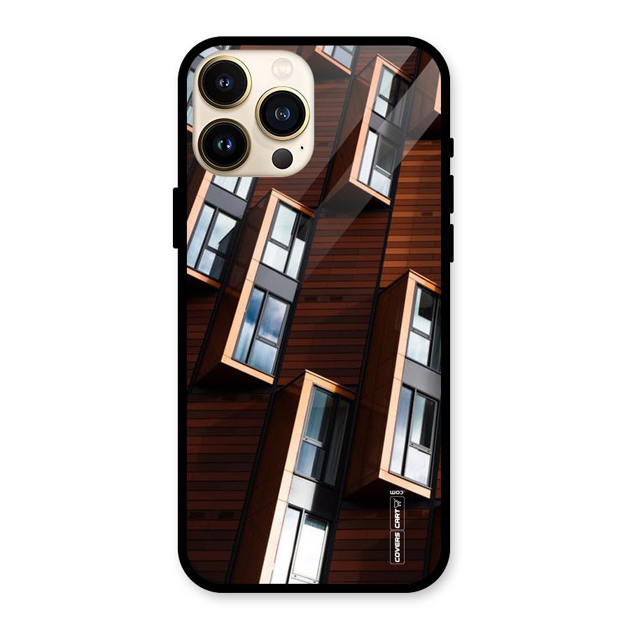 Window Abstract Glass Back Case for iPhone 13 Pro Max