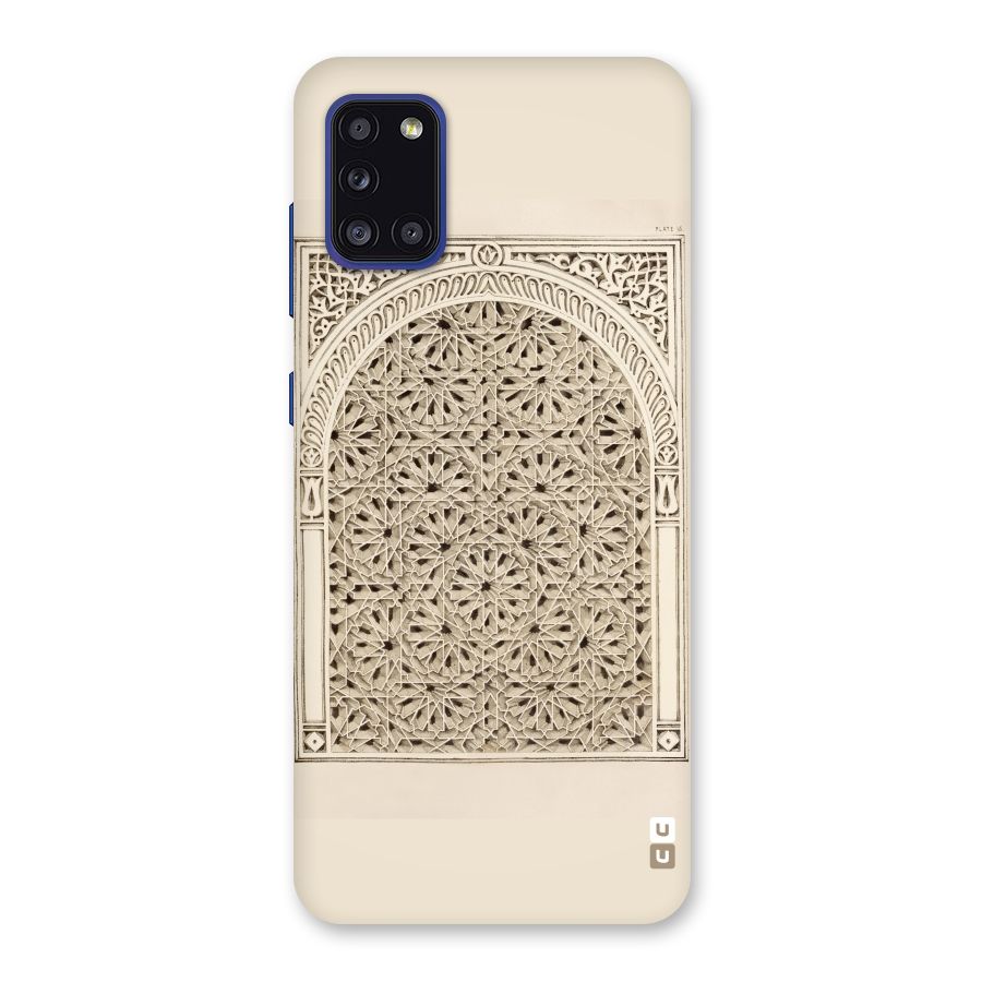 Window Ornaments Back Case for Galaxy A31