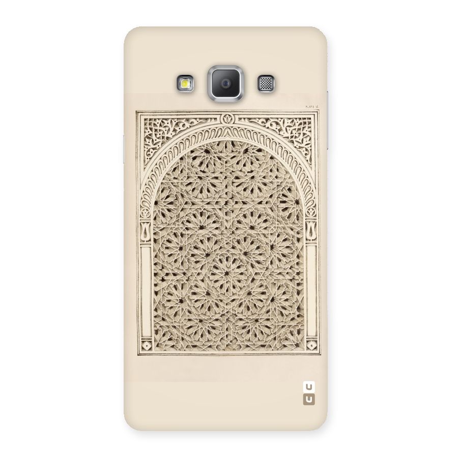 Window Ornaments Back Case for Galaxy A7