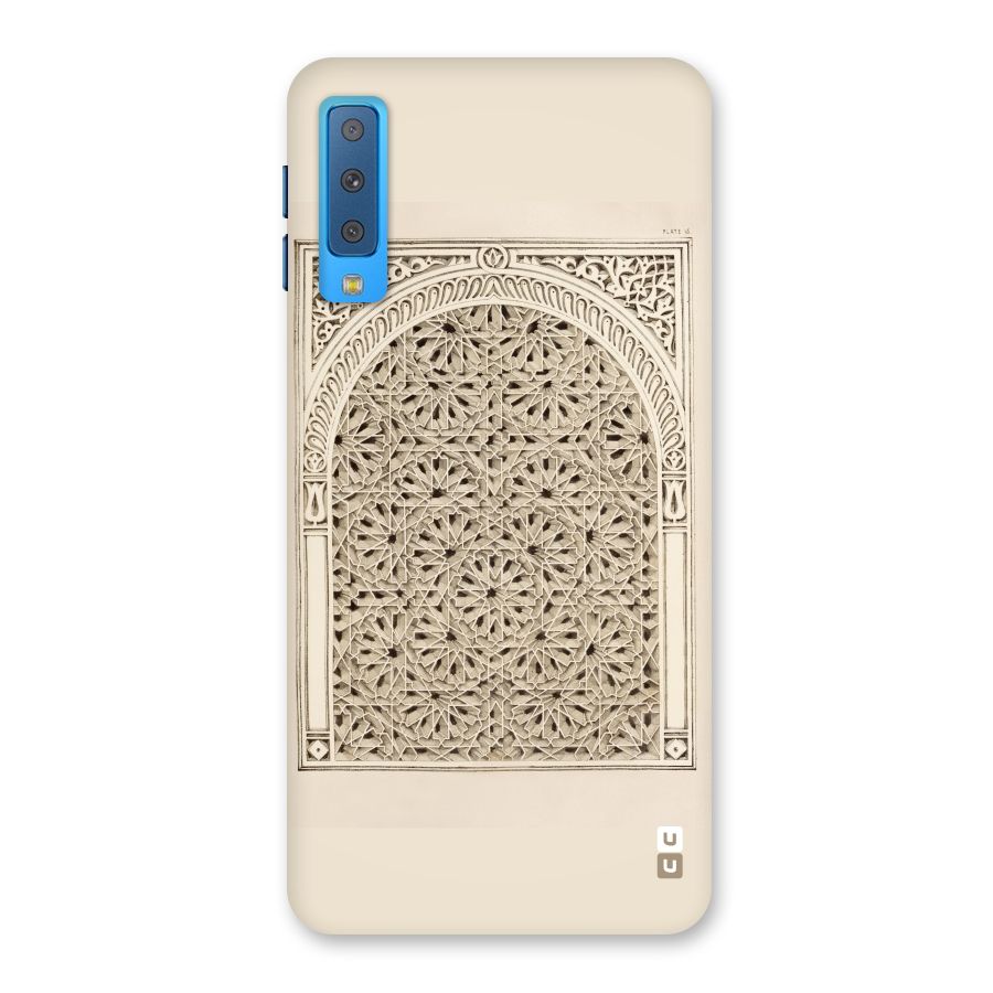 Window Ornaments Back Case for Galaxy A7 (2018)
