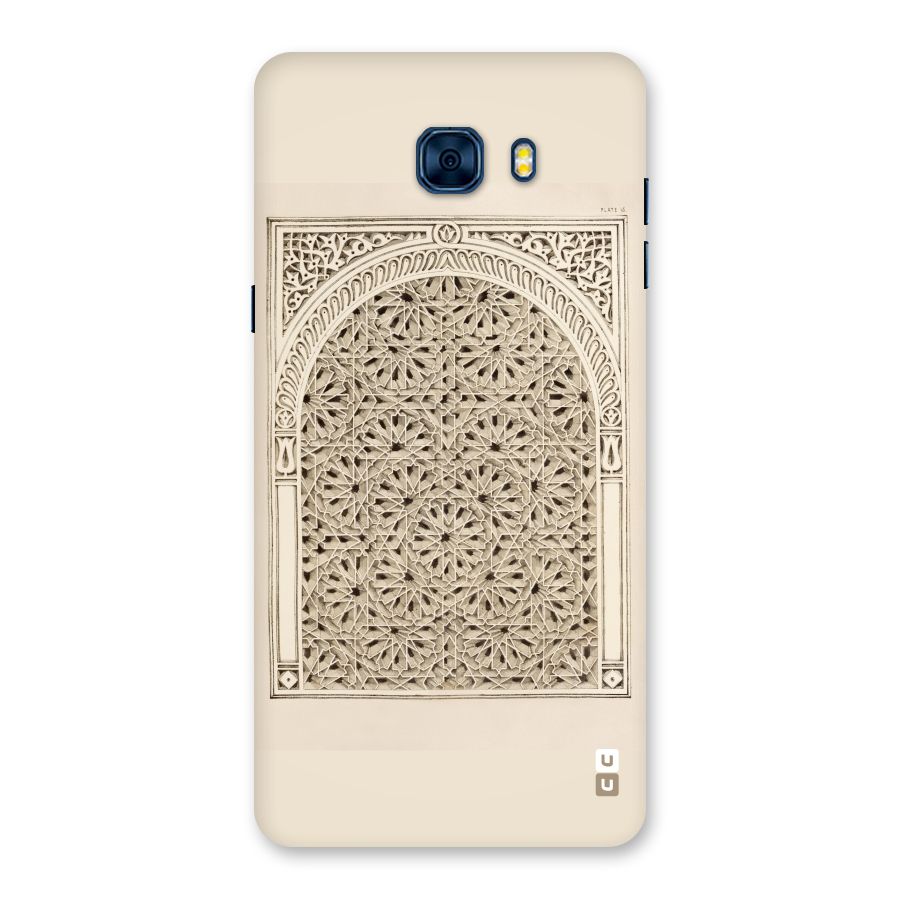 Window Ornaments Back Case for Galaxy C7 Pro