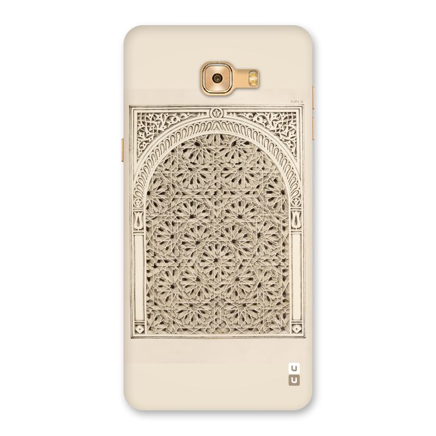 Window Ornaments Back Case for Galaxy C9 Pro