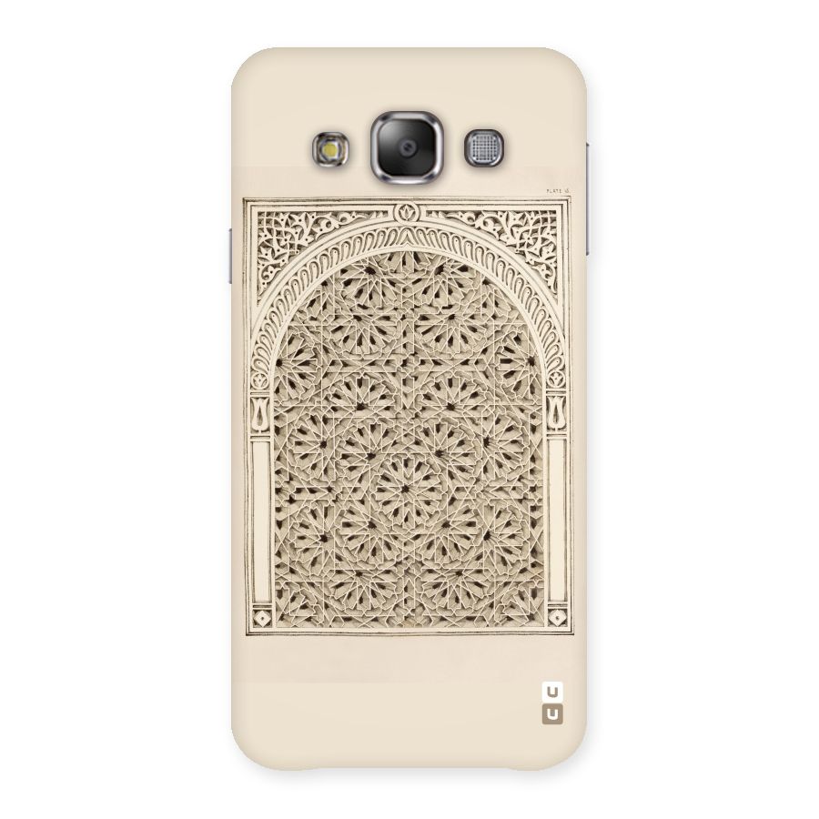 Window Ornaments Back Case for Galaxy E7