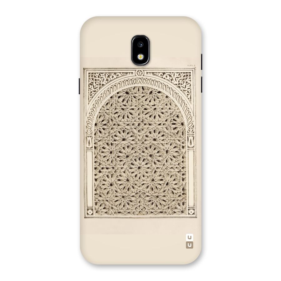 Window Ornaments Back Case for Galaxy J7 Pro