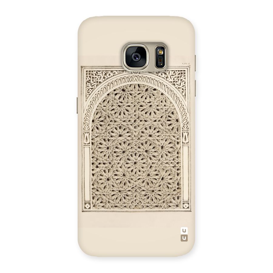 Window Ornaments Back Case for Galaxy S7