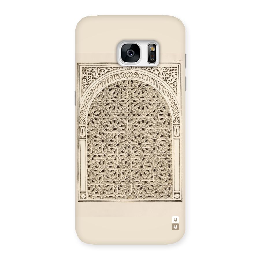 Window Ornaments Back Case for Galaxy S7 Edge