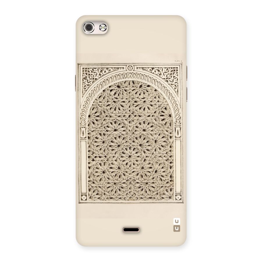 Window Ornaments Back Case for Micromax Canvas Silver 5