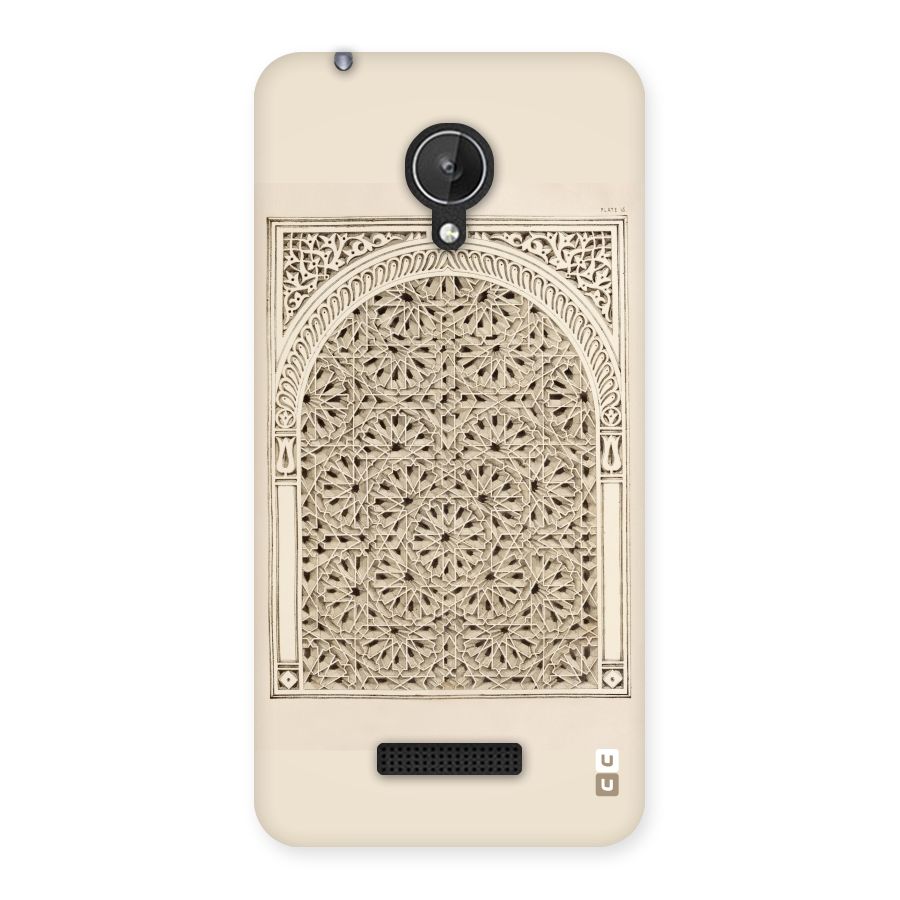 Window Ornaments Back Case for Micromax Canvas Spark Q380