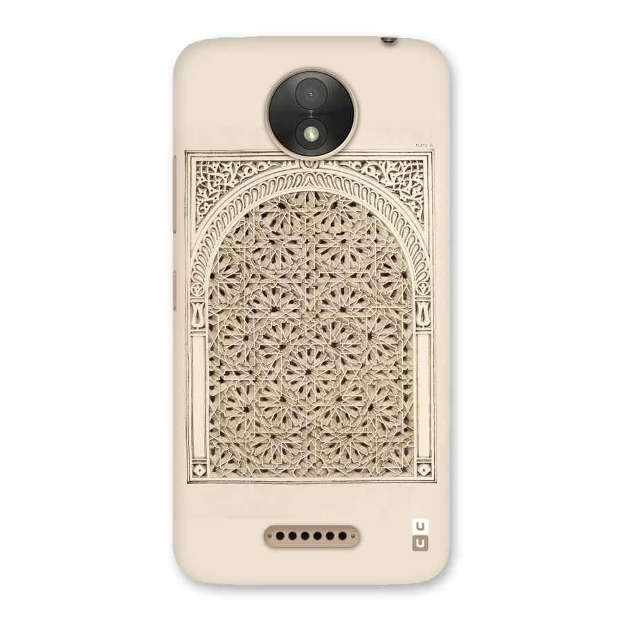 Window Ornaments Back Case for Moto C Plus