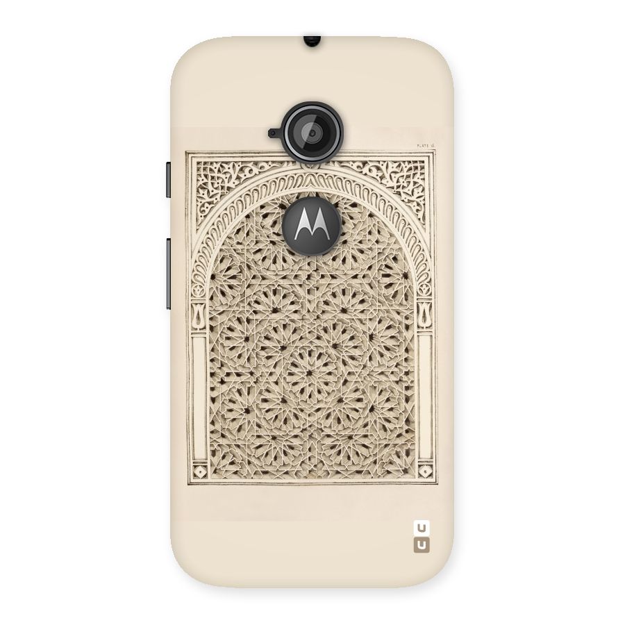 Window Ornaments Back Case for Moto E 2nd Gen