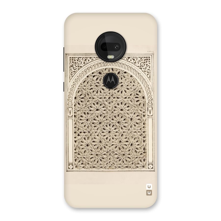 Window Ornaments Back Case for Moto G7