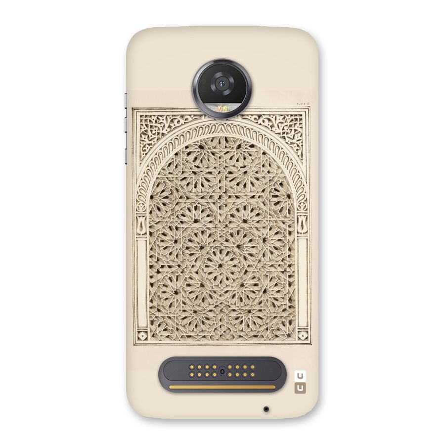 Window Ornaments Back Case for Moto Z2 Play