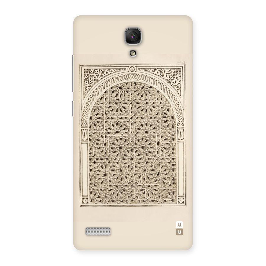 Window Ornaments Back Case for Redmi Note Prime