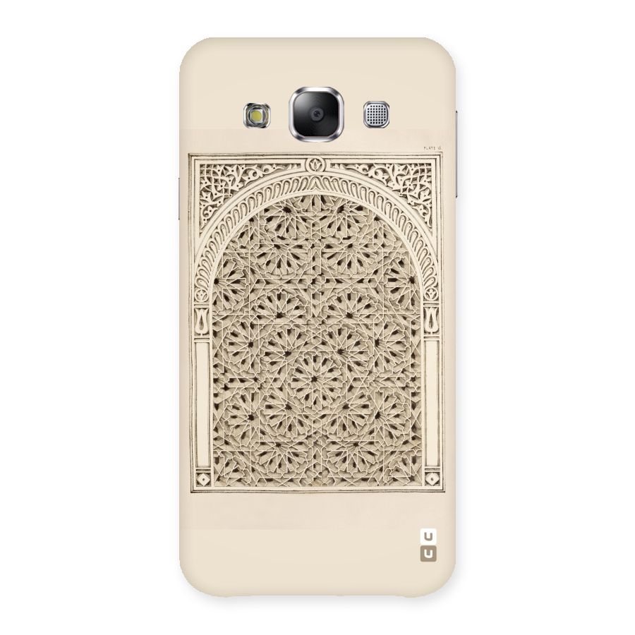Window Ornaments Back Case for Samsung Galaxy E5