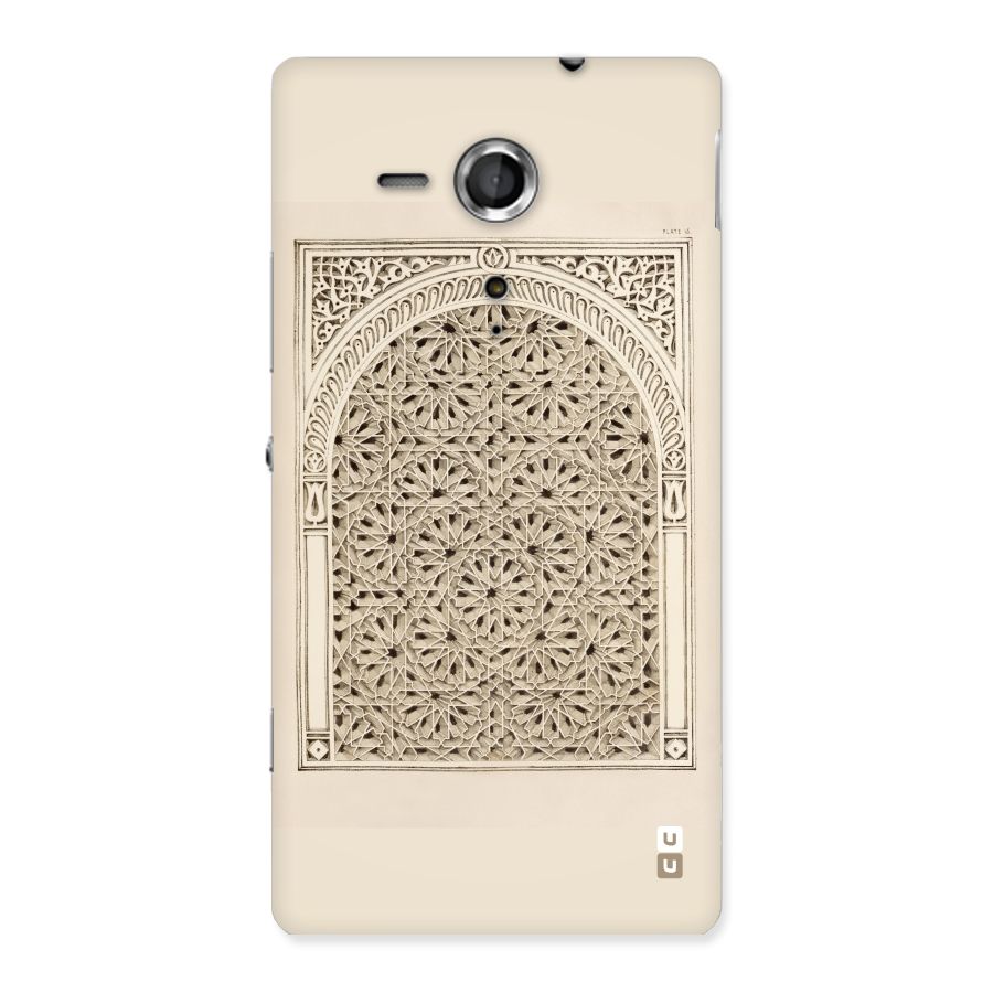 Window Ornaments Back Case for Sony Xperia SP