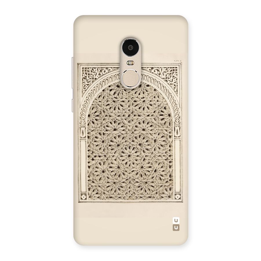 Window Ornaments Back Case for Xiaomi Redmi Note 4