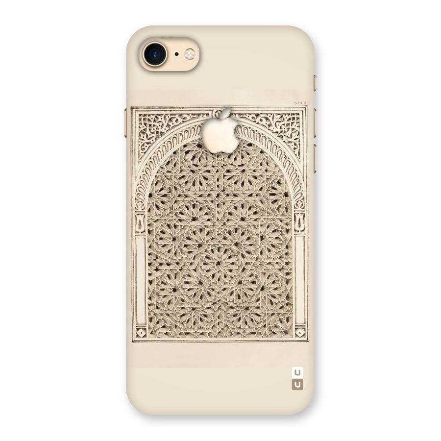 Window Ornaments Back Case for iPhone 7 Apple Cut