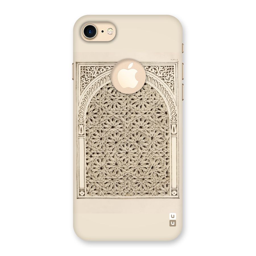 Window Ornaments Back Case for iPhone 7 Logo Cut