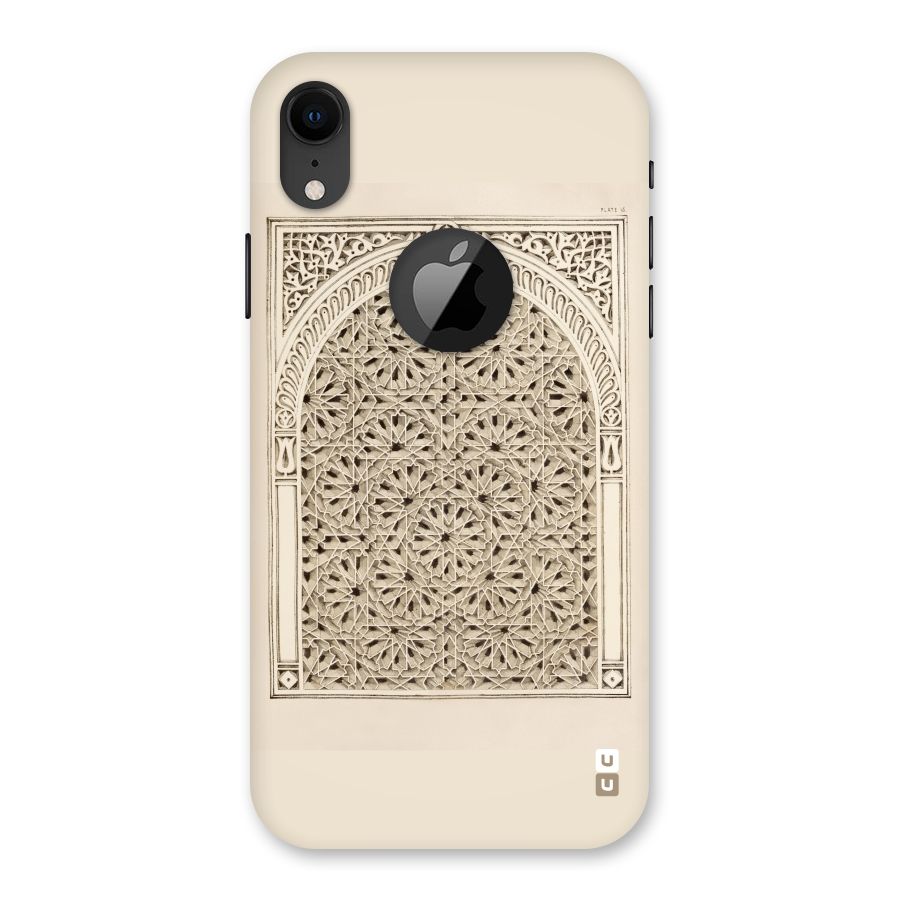 Window Ornaments Back Case for iPhone XR Logo Cut
