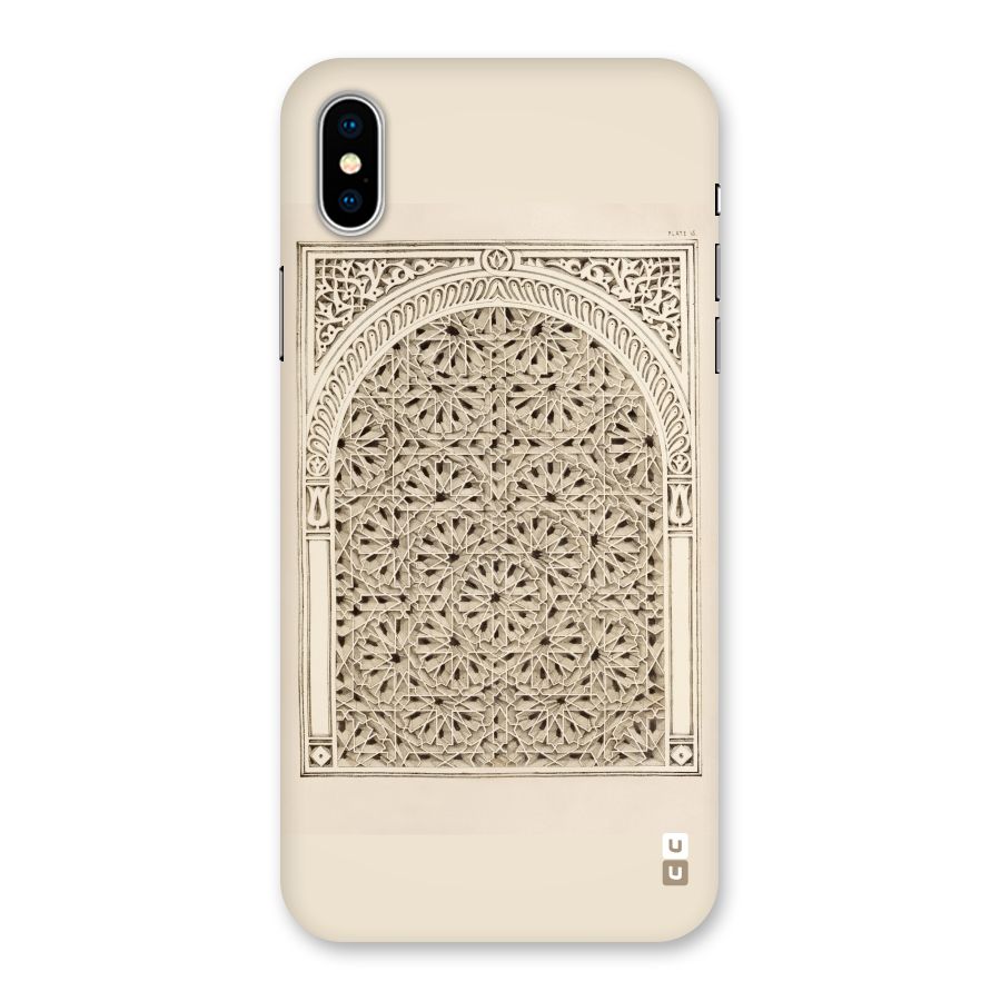 Window Ornaments Back Case for iPhone XS