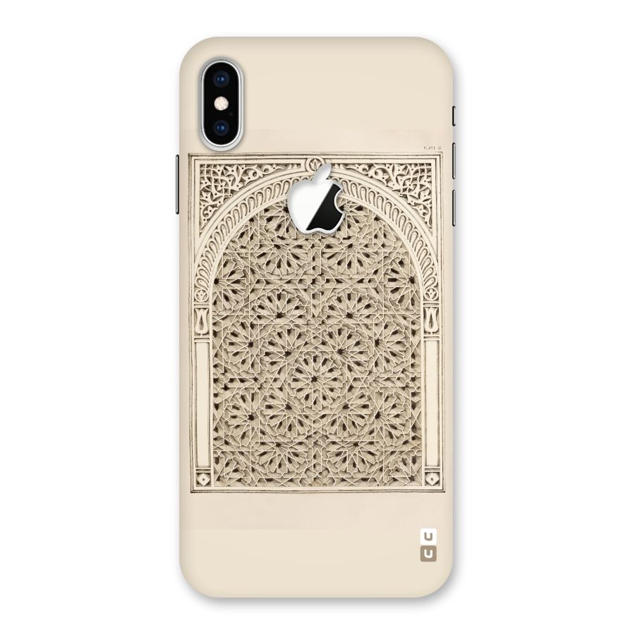 Window Ornaments Back Case for iPhone XS Max Apple Cut