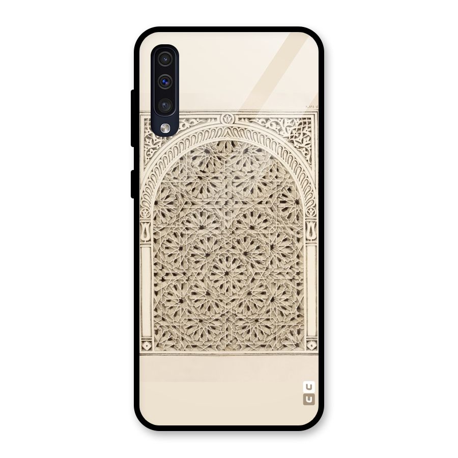 Window Ornaments Glass Back Case for Galaxy A30s
