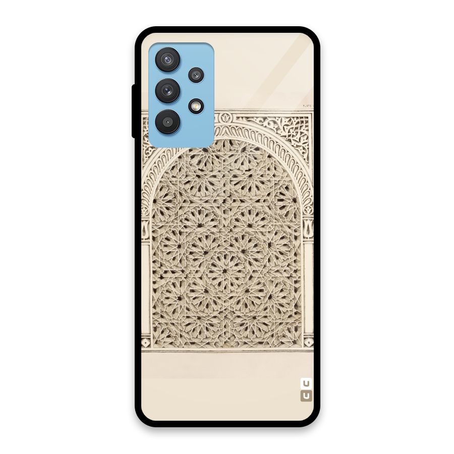 Window Ornaments Glass Back Case for Galaxy M32 5G