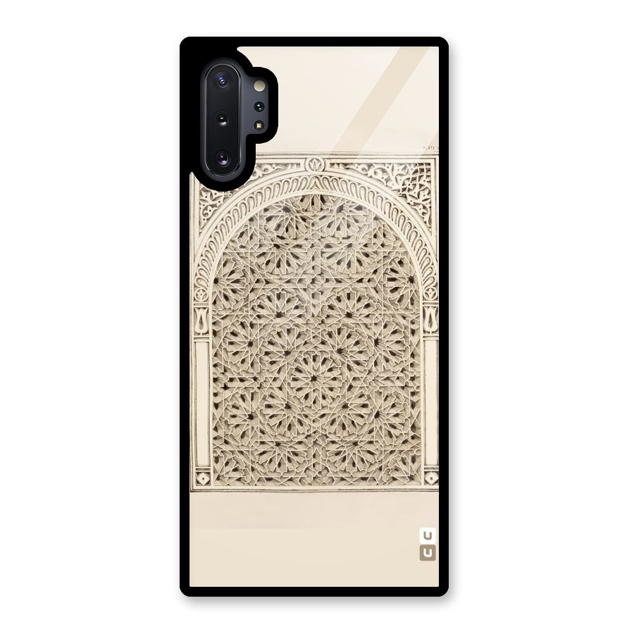 Window Ornaments Glass Back Case for Galaxy Note 10 Plus
