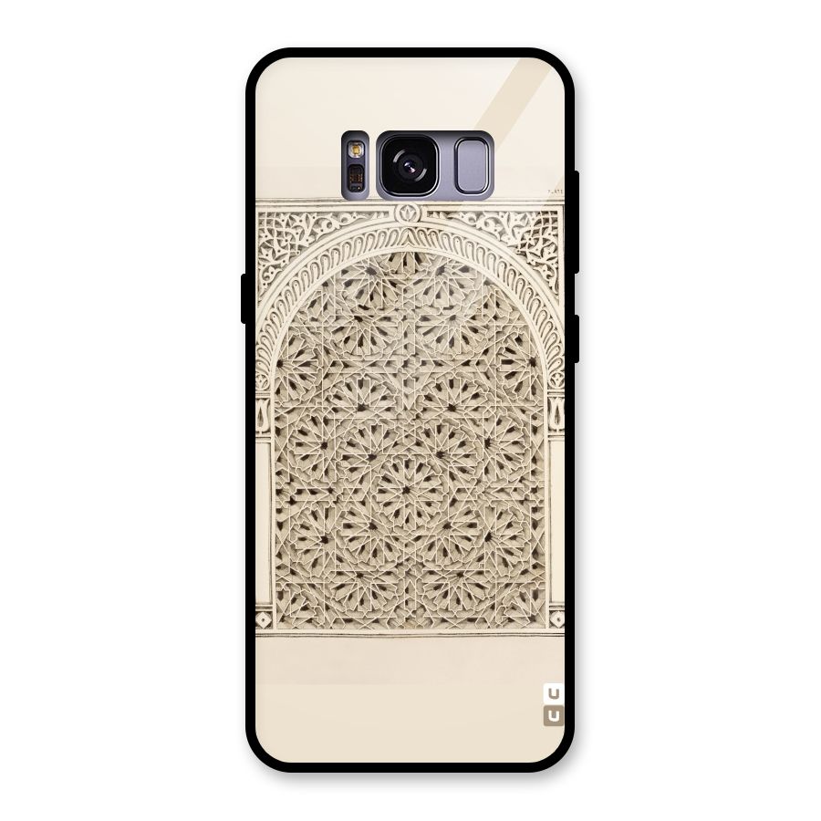 Window Ornaments Glass Back Case for Galaxy S8