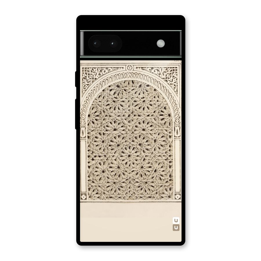 Window Ornaments Glass Back Case for Google Pixel 6a