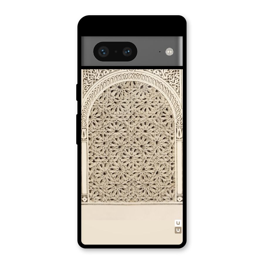Window Ornaments Glass Back Case for Google Pixel 7