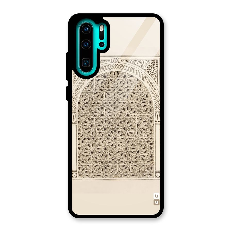 Window Ornaments Glass Back Case for Huawei P30 Pro