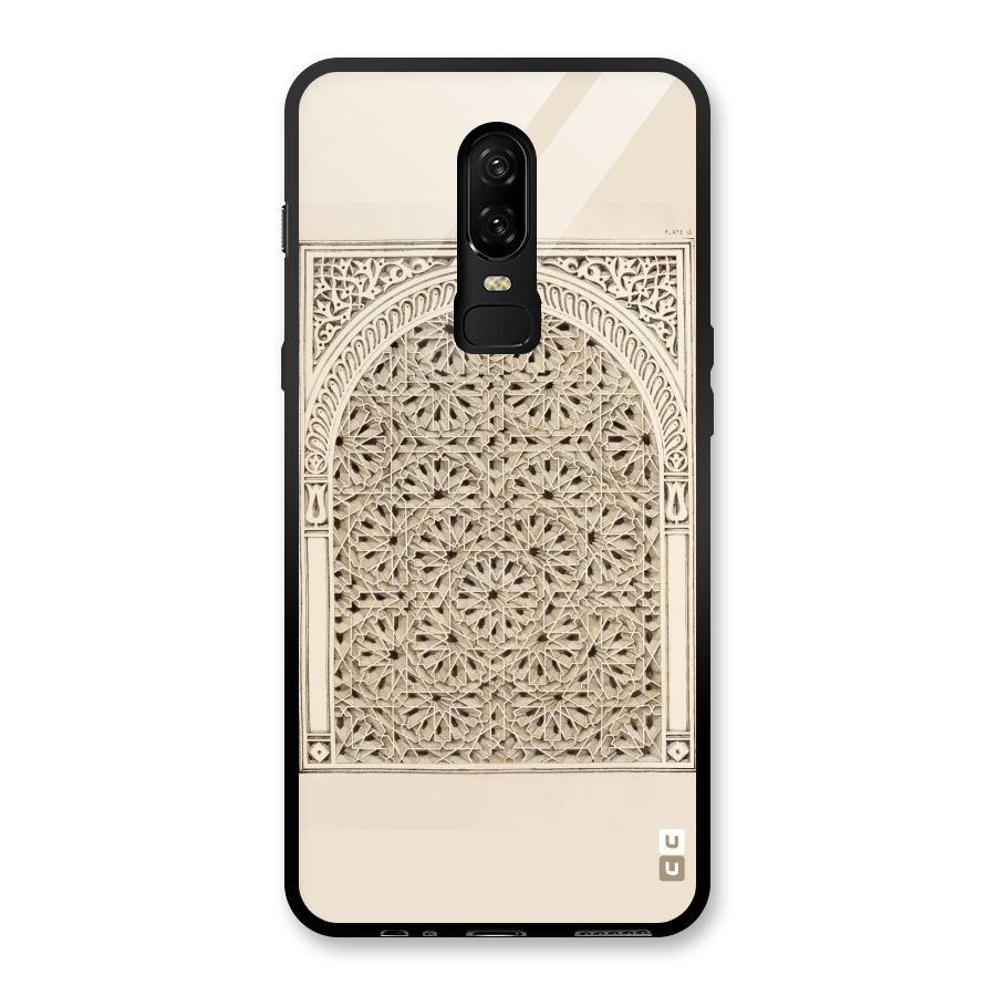 Window Ornaments Glass Back Case for OnePlus 6