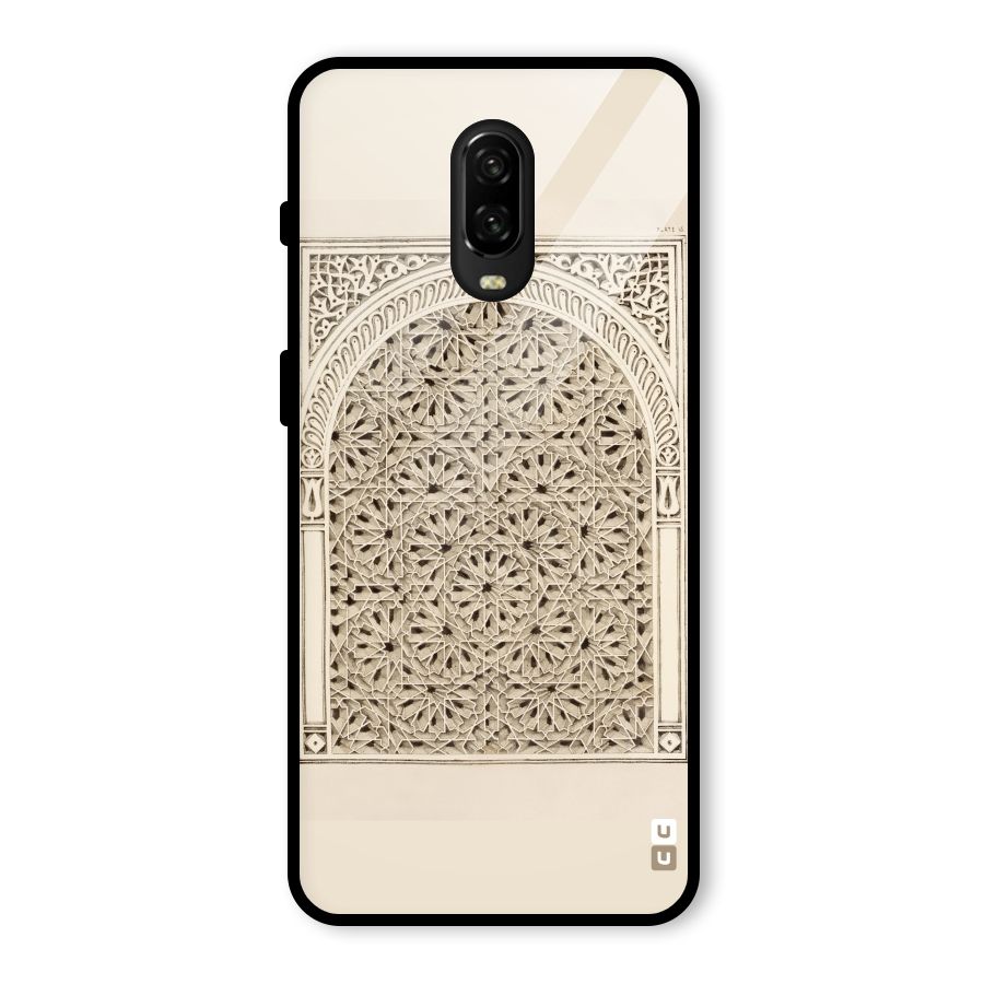 Window Ornaments Glass Back Case for OnePlus 6T