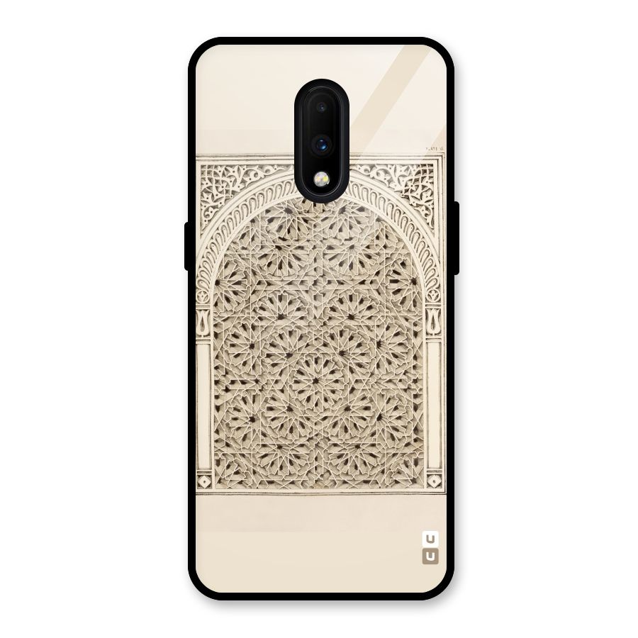 Window Ornaments Glass Back Case for OnePlus 7