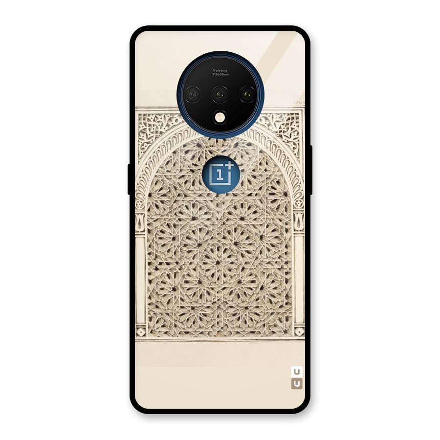 Window Ornaments Glass Back Case for OnePlus 7T