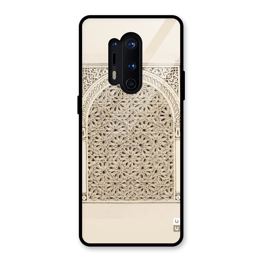 Window Ornaments Glass Back Case for OnePlus 8 Pro